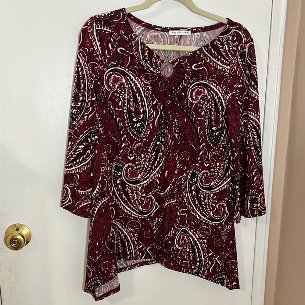 Notations Paisley Blouse 🏷️